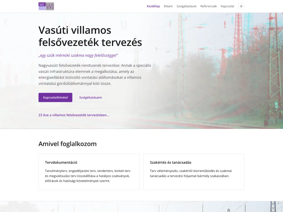 mecowi.hu — home page of the MECOWI website