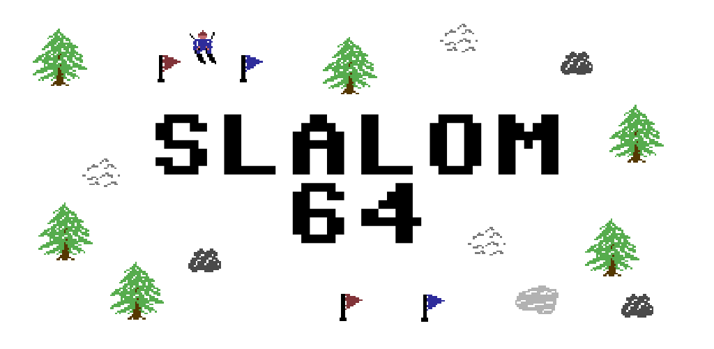 Slalom 64 — C64-style slalom racing game